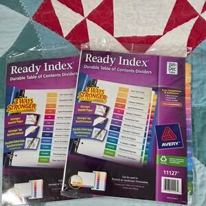 Avery Ready Index Jan-Dec 12 Months Monthly Binder Dividers Multicolor 2 Pack